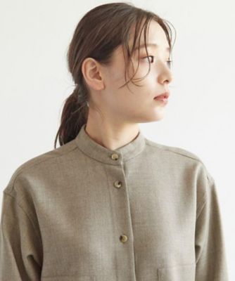 LEE11月号／FUDGE12月号掲載】バンドカラーシャツ