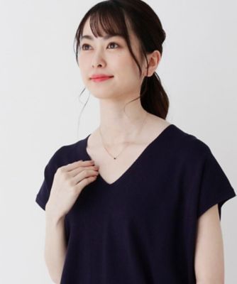 カラーストーン（オニキス）アシンメトリーチェーン　ネックレス（２００１７４５５２７）