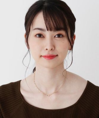 K10ロングアズキ アシンメトリーチェーン ネックレス