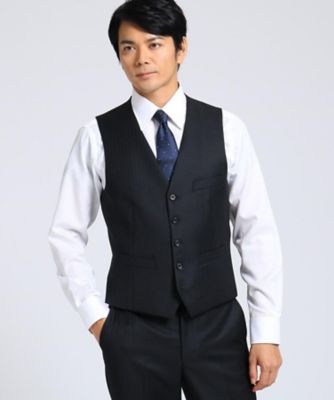 【Ｓサイズ～】シャドーオルタネイトストライプベスト　Ｆａｂｒｉｃ　ｂｙ　ＭＩＹＵＫＩ　ＫＥＯＲＩ（２００１７４９０５２）