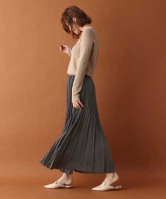 【ＢＡＩＬＡ１月号／ＳＴＯＲＹ１月号／ＣＬＡＳＳＹ．１２月号掲載】サテンプリーツスカート（２００１７５９７８１）