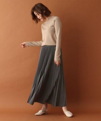 【ＢＡＩＬＡ１月号／ＳＴＯＲＹ１月号／ＣＬＡＳＳＹ．１２月号掲載】サテンプリーツスカート（２００１７５９７８１）