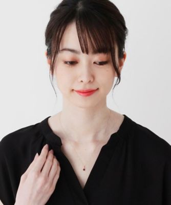 【ＷＥＢ限定】Ｋ１０スピリチュアルストーン（ガーネット）ネックレス（２００１７６０９２５）