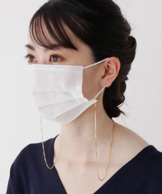 ＜COCOSHNIK (Women)＞【ＷＥＢ限定】シルバー　ベネチアン　マスク＆グラスチェーン　ＧＰ（２００１７６１１１８）