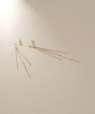 Ｋ１０コンパクトチェーン　フリンジ　スタッドピアス（２００１７６６８２９）