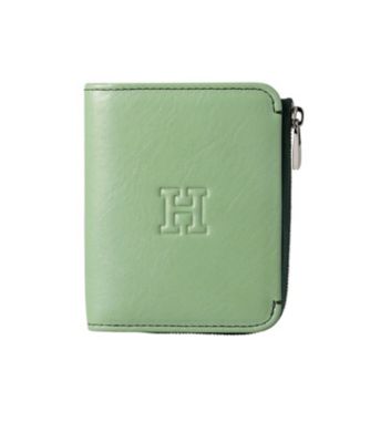 HIROFU ヒロフ プラティカ 二つ折り財布 グリーン コンパクト ウォレット プラティカ】二つ折り財布 レザー コンパクト ウォレット 本革（商品