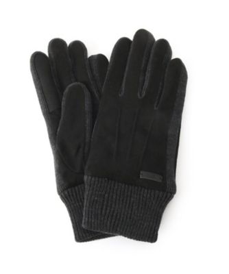 （響奇）ニットグローブ フェイクスエード×ニット コンビ グローブ（2001840940