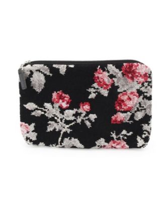 ＜三越伊勢丹/公式＞ LAURA ASHLEY/ローラ アシュレイ シェニール織りフラワー柄ポーチ クロ119 洗面化粧ポーチ【三越伊勢丹/公式】