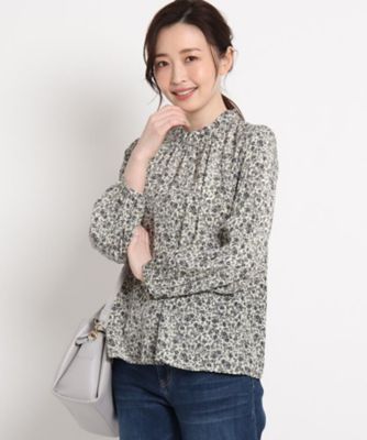 ｓ ｌサイズあり 洗える スタンドフリルブラウス ２００１８５３６４６ 三越伊勢丹オンラインストア 公式