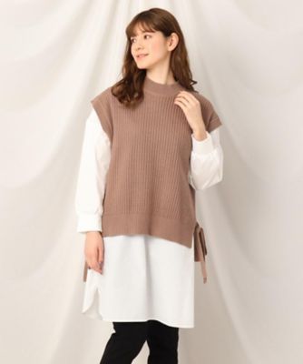 ニットベストドッキングシャツチュニックワンピ ２００１８５３７７３ 三越伊勢丹オンラインストア 公式