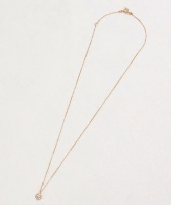 Ｋ１０ダイヤモンド　クラスター取巻き　ロータスネックレス（２００１８６００２０）