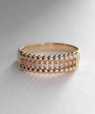 Ｋ１０ダイヤモンド　丸玉透かしリング（２００１８６０２６２）