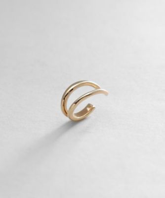 ＜COCOSHNIK (Women)＞Ｋ１０アシンメトリー　ダブルアーチ　イヤーカフ（２００１８６８９７２）