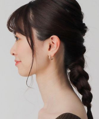 Ｋ１０メッシュ　フープピアス（２００１８７７８０４）
