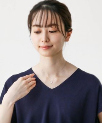 Ｋ１８ダイヤモンド　クッションシェイプ　ネックレス（ＹＧ×ＷＧ）（２００１８８２５６４）