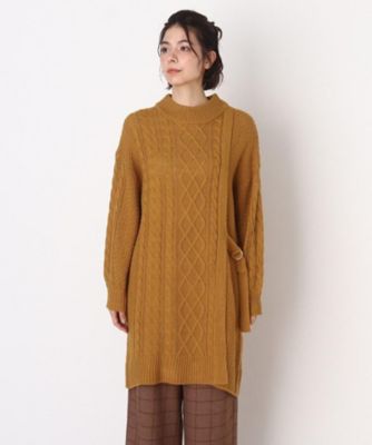 ｄカン付きケーブルニットチュニックワンピース ２００１９０２５４１ 三越伊勢丹オンラインストア 公式