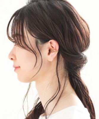 シルバー　月甲クロス　イヤーカフ（２００１９０４５２８）