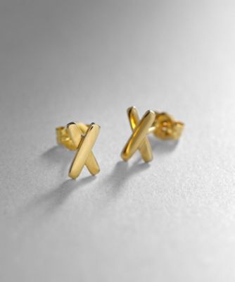 ＜COCOSHNIK (Women)＞Ｋ１８Ｘスタッドピアス（２００１９０４５４５）