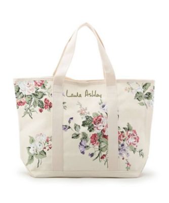 ＜LAURA ASHLEY＞フラワートートバッグ（２００１９２１０４３）