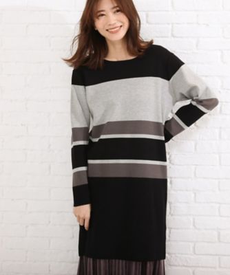 マルチボーダーニットワンピース ２００１９２２２６７ 三越伊勢丹オンラインストア 公式