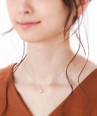 Ｋ１８ダイヤモンド　バゲットカットクラスター　ネックレス小（２００１９３９７２３）