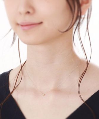Ｋ１８ダイヤモンド　３連爪　ネックレス（２００１９４１３６２）