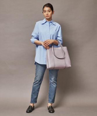 【未使用級/付属品完備】フルラ ビジネスバッグ レザー 手提げ 灰色 A4可 FURLA - FURLA フルラ トートバッグ ビジネスバッグ グレー レザー A4
