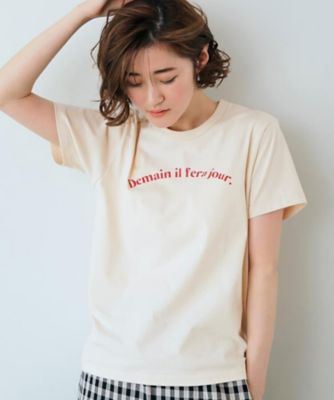 ＜GROVE(Women)＞ｇｒｏｖｅ×Ｓｏｍｅｔｈｉｎｇ　メッセージロゴＴシャツ（２００１９６０２２６）