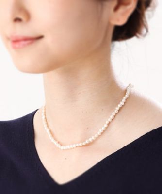 K10バロック淡水パール ステーション ネックレス （ネックレス