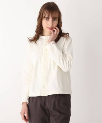 ＜LAURA ASHLEY＞ロゴ刺繍入りバンドカラーシャツ（２００１９８９３７１）