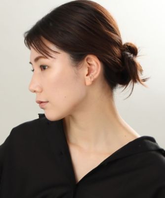 Ｋ１０丸玉×丸線ダブルウェーブ　イヤーカフ（２００２０３８５５４）