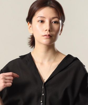 Ｋ１０パール　ラリエットネックレス（２００２０５０８２６）
