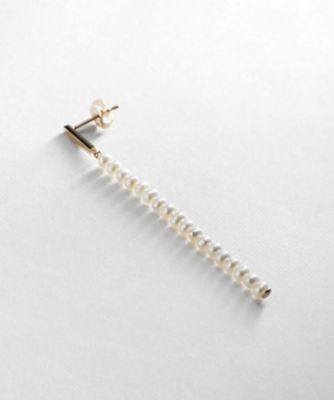 Ｋ１０バロックパール　ストレートライン　スタッドピアス（２００２０５０８３３）