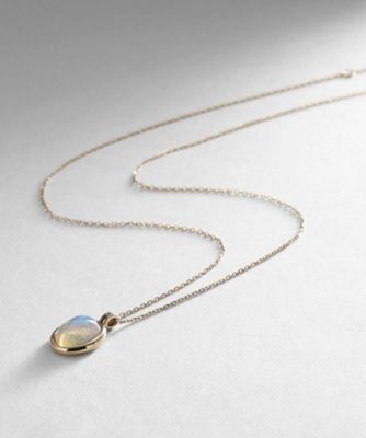 ＜COCOSHNIK (Women)＞Ｋ１０エチオピアオパール　オーバルカボション　ネックレス（２００２０５０８５７）