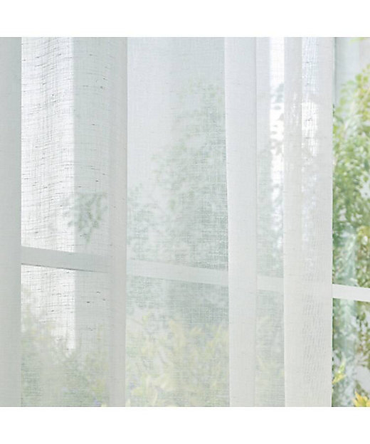 ＜三越伊勢丹/公式＞ アシュレイ ボイルカーテン W100×H199cm シロ102 カーテン・ドレープカーテン画像