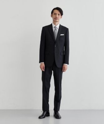 TAKEO KIKUCHI (Men)/タケオキクチ【Made in JAPAN】矢絣(やがすり)スーツ/スリーピース対応(2002058240) クロ819 【三越伊勢丹/公式】