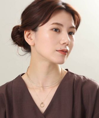 Ｋ１０中空サークル　ネックレス（２００２０５９２３５）