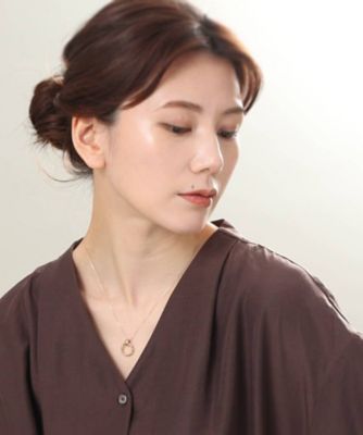 Ｋ１０中空サークル　ネックレス（２００２０５９２３５）