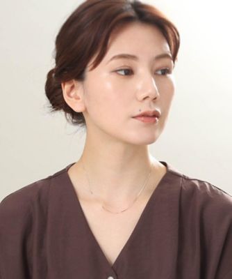 Ｋ１８フラットチェーン　ネックレス（２００２０５９２４２）