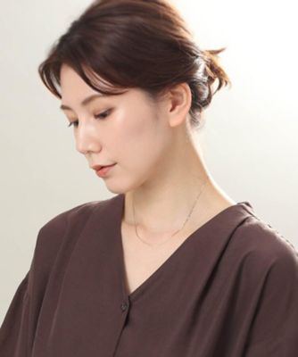 Ｋ１８フラットチェーン　ネックレス（２００２０５９２４２）