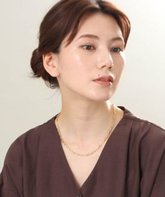 Ｋ１８中空アズキ　ネックレス（２００２０５９２４５）