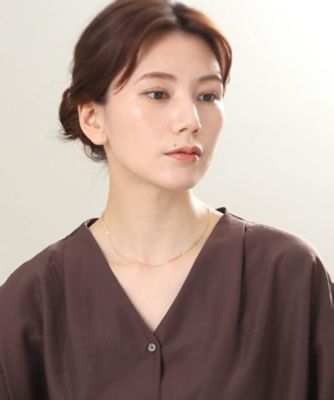 Ｋ１８ダブルフラワークロス　ネックレス（２００２０５９２４６）