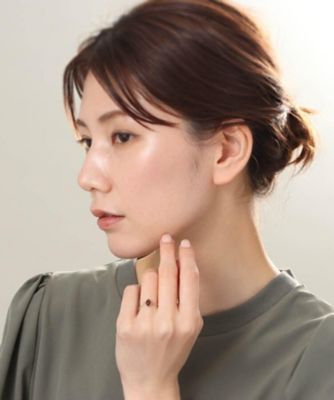 【ＷＥＢ限定】Ｋ１０スモーキークォーツ　チェーンリング（２００２０６１１５１）