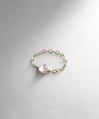 COCOSHNIK (Women)/ココシュニック 【ＷＥＢ限定】Ｋ１０ムーンストーン　チェーンリング（２００２０６１１５３）