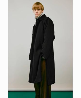 伊勢丹メンズ館限定 ステンカラーコート ブラック Mサイズ アウター