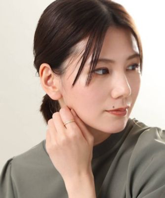 Ｋ１８ダイヤモンド　アラシパヴェ　リング細（２００２０６８０８４）