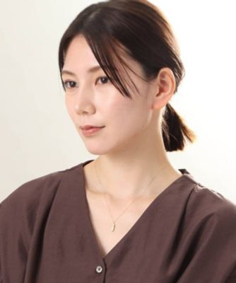 Ｋ１８ダイヤモンド　ランダムパヴェ　ヘキサゴンネックレス（２００２０６８０９３）