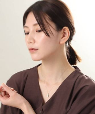 Ｋ１８ダイヤモンド　ランダムパヴェ　ヘキサゴンネックレス（２００２０６８０９３）