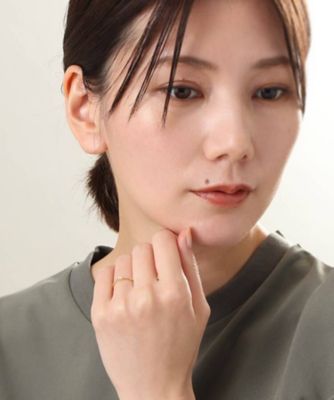 Ｋ１８ダイヤモンド　挟み込みリング（２００２０６８０９４）