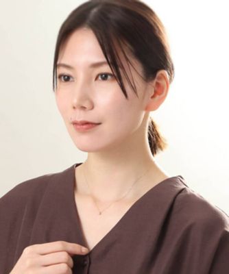 Ｋ１８ダイヤモンド　挟み込みネックレス（２００２０６８０９６）